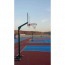 Set of monotubular minibasketball baskets with wheels, without backboard, ring or counterweight